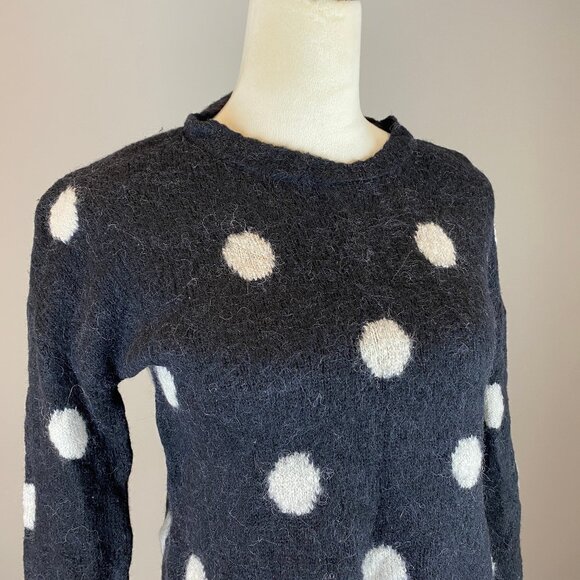 Rails Perci Sweater Women's Size Small Polka Dot Wool Alpaca - Picture 2 of 14